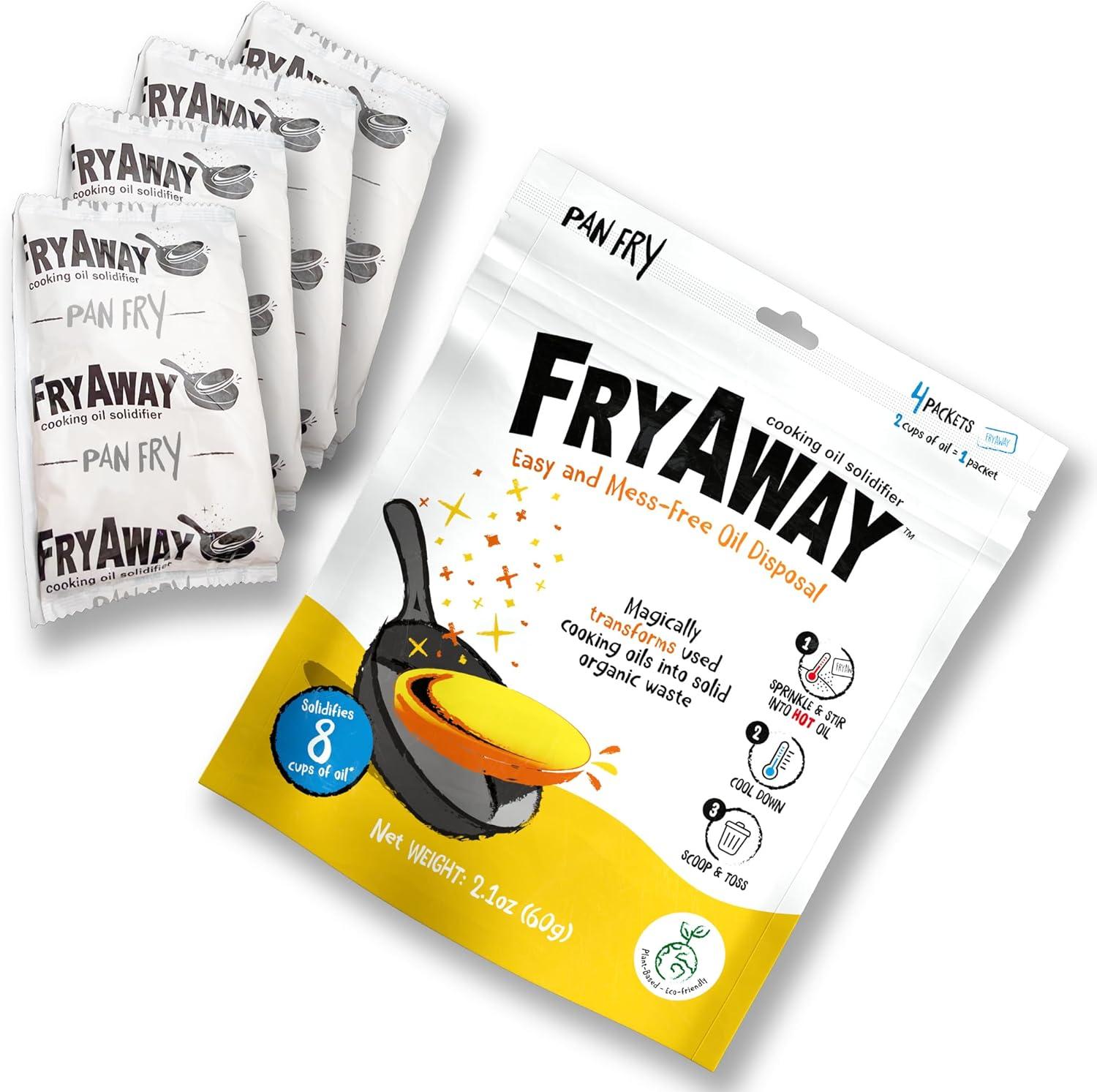 FryAway Turns Oil Solid: Surprising Cleanup, Versus Traditional Methods... Tested In Kitchen