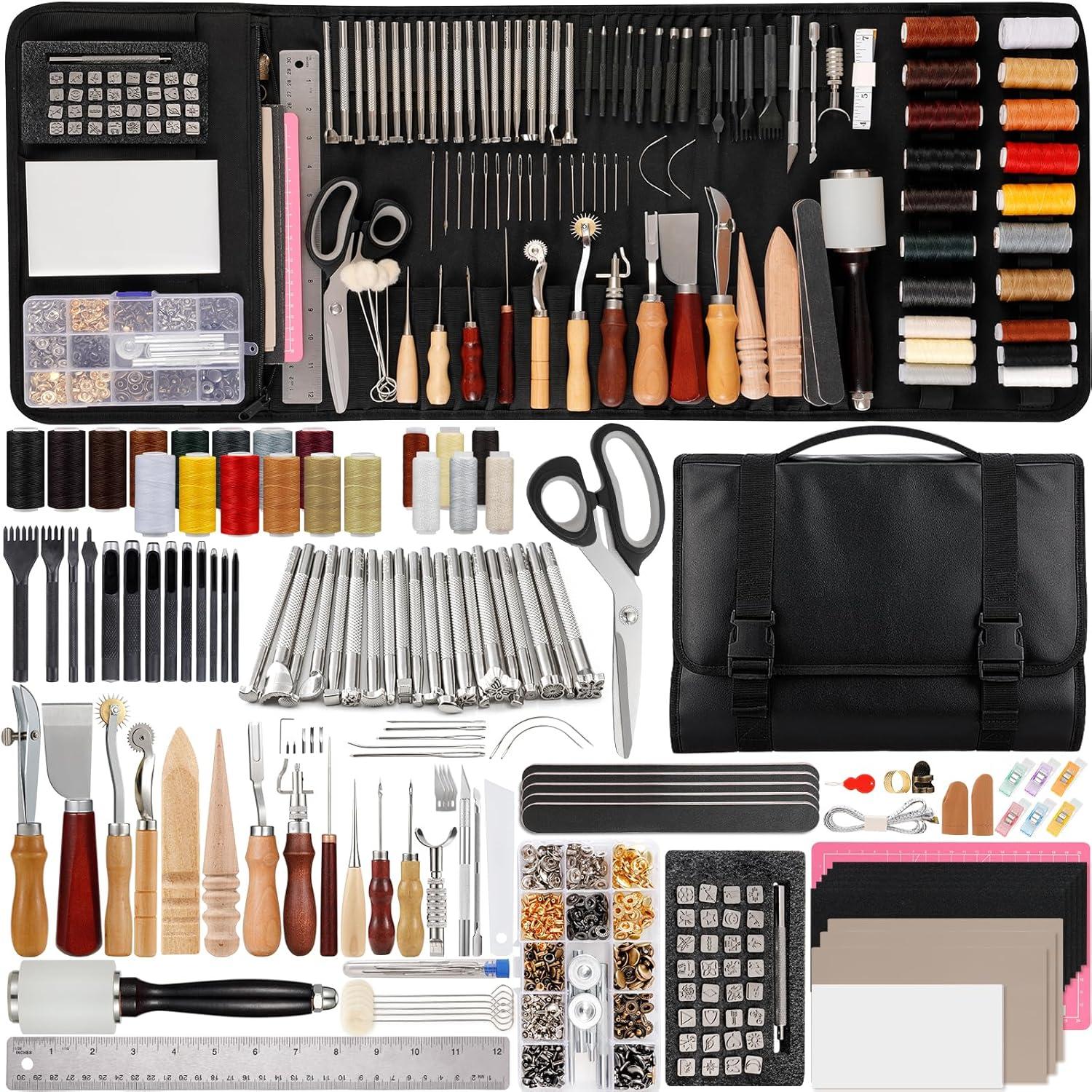 Surprising Insight: Nicpro 160PCS Leather Crafting Set Tested Versus Storage Needs... Leather Working Tool Magic!