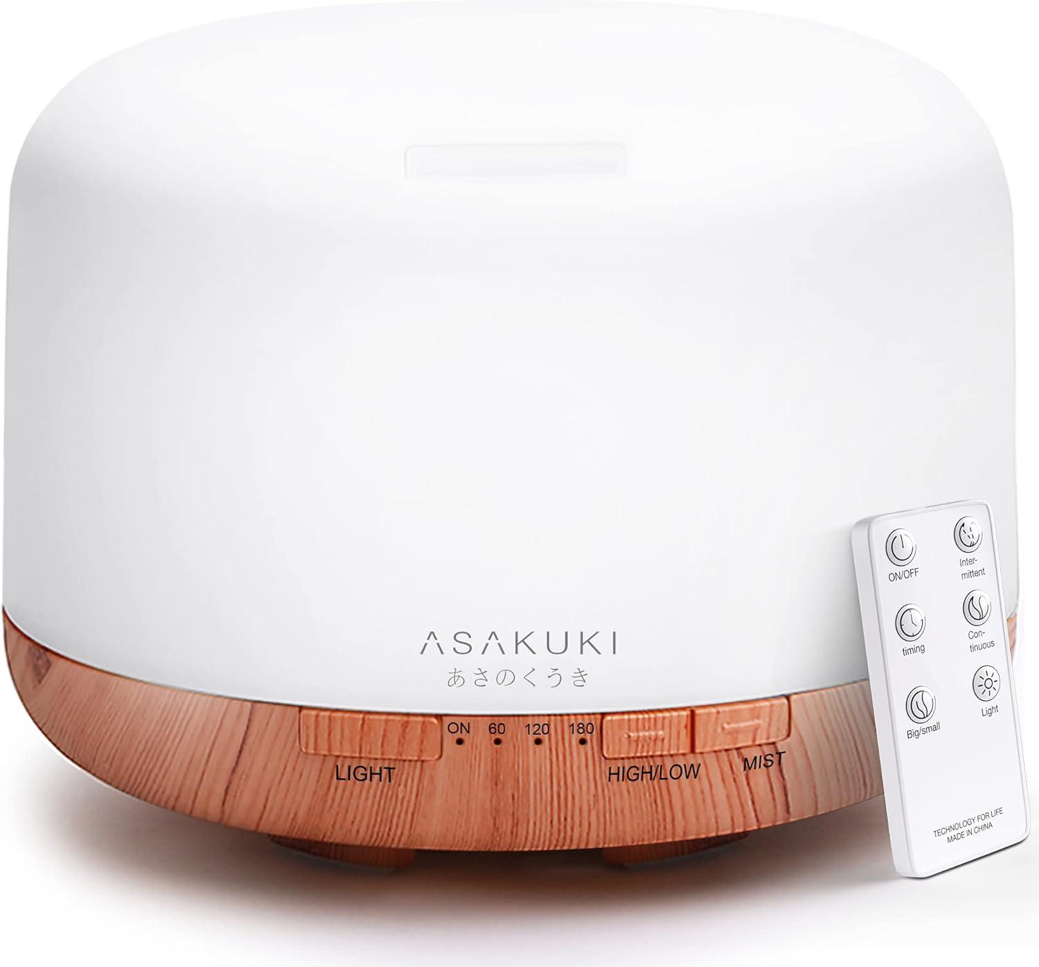 ASAKUKI Diffuser: Remote, Timer vs. Needs - Tested Essential Oil Favor