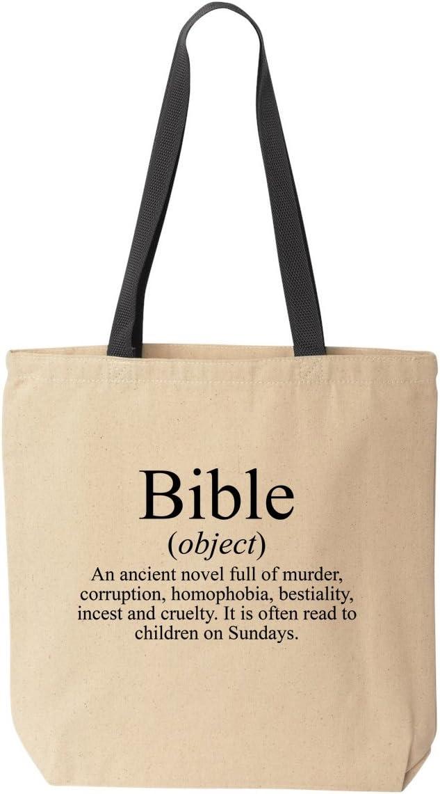 Bible tote’s sturdy tested canvas, Black handle’s sleek use: Surprising depth in style vs practicality—shop smart