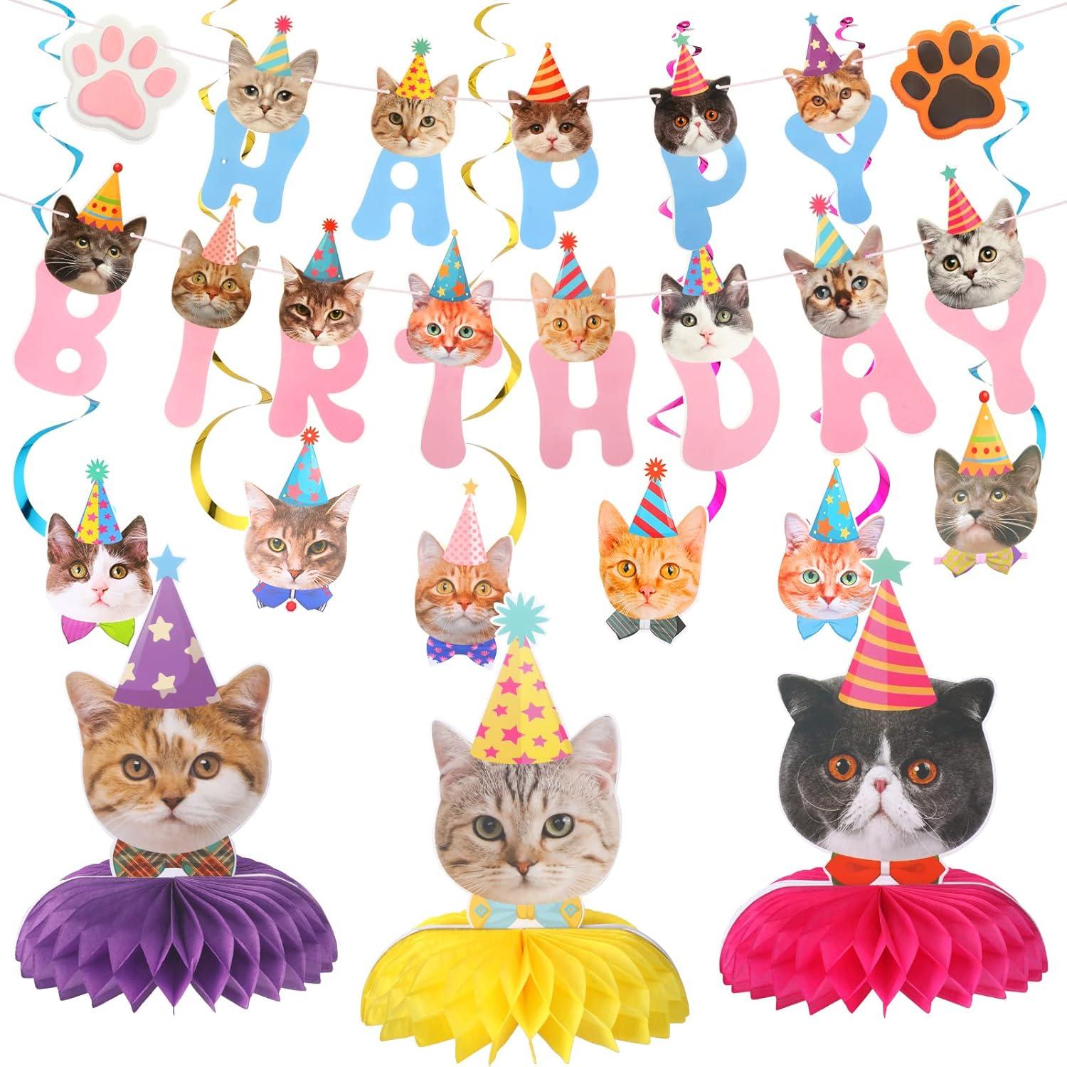 Surprising Cat Party Showdown: Banner Versus Decor Benefits