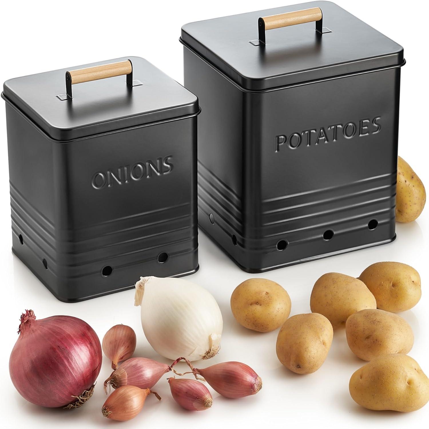 Comparing Potato Onion Bins: Spacious Metal... Tested Freshness Boost For Pantry Storage