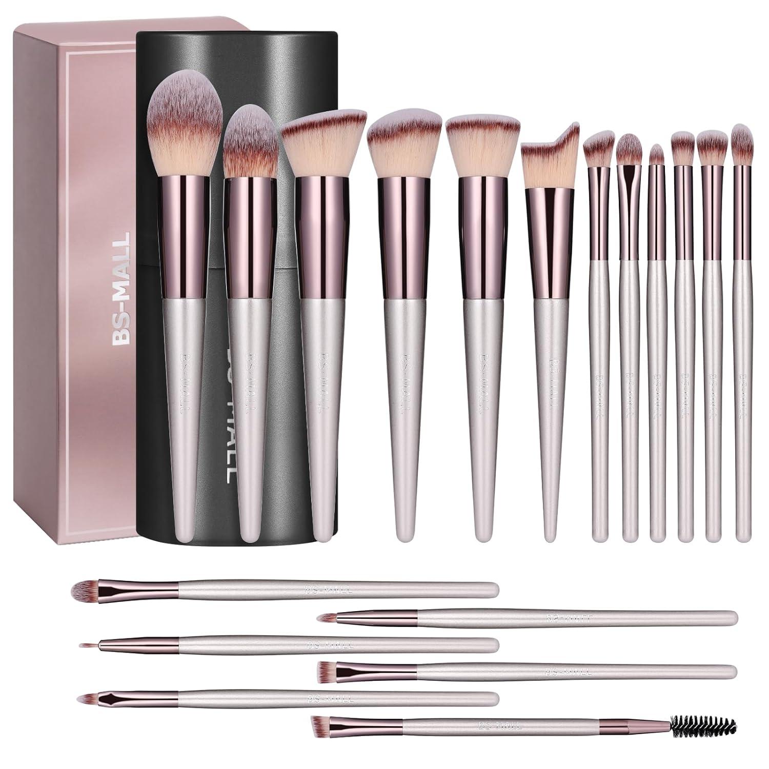 Surprising Insight: BS-MALL Brushes Versus Premium Standards... 18 Pcs Set Tested For Flawless Blend!