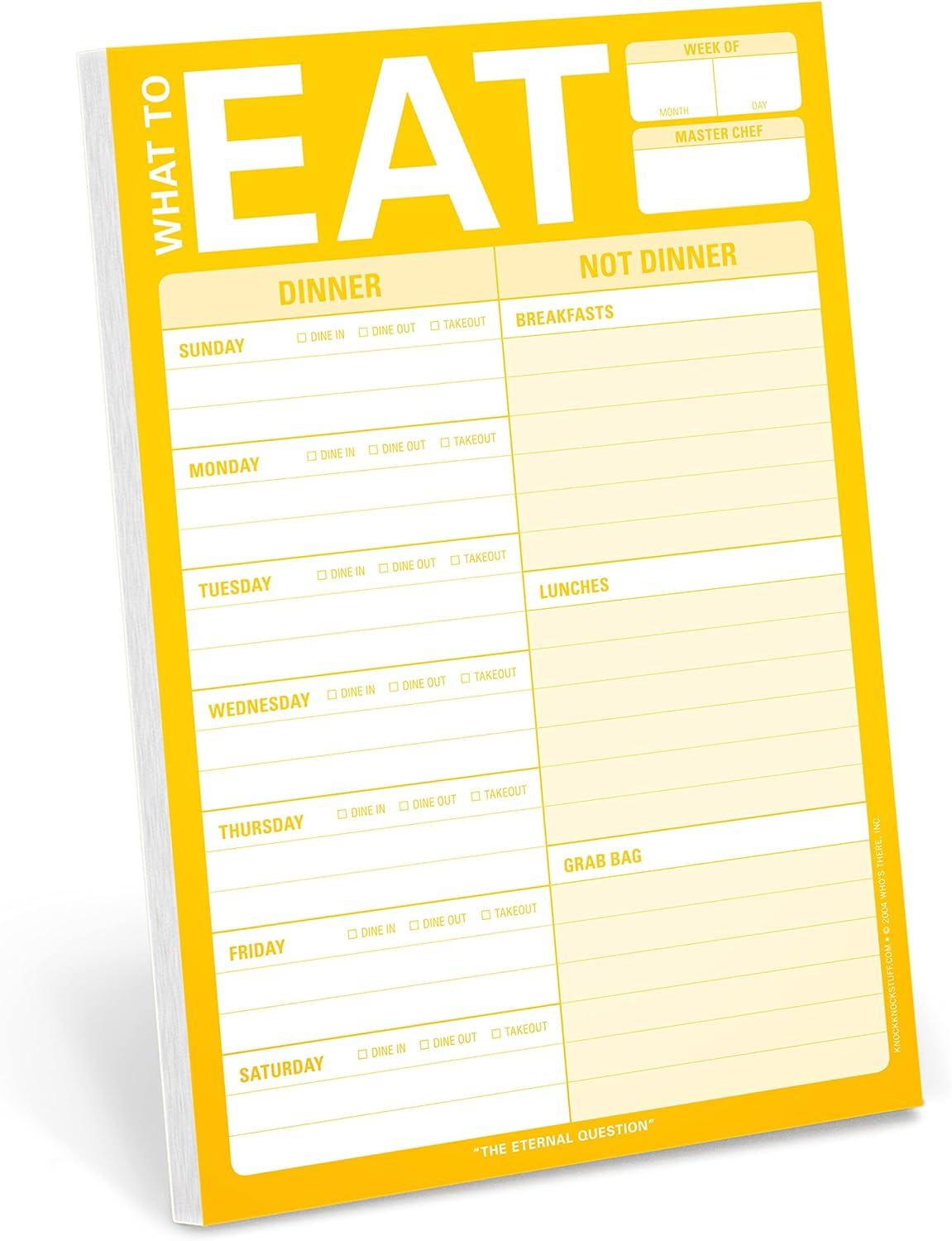 Knock Knock Pad vs. Magnetic Pad: Tested Meal Planning Magic Above $40... Round-Table Showdown!