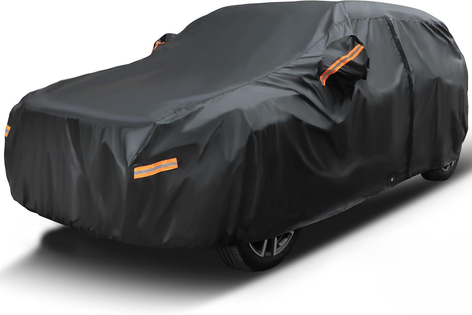 EzyShade showdown: Tested Waterproof CAR Cover, Surprising Fit for SUVs...Black, Size S3