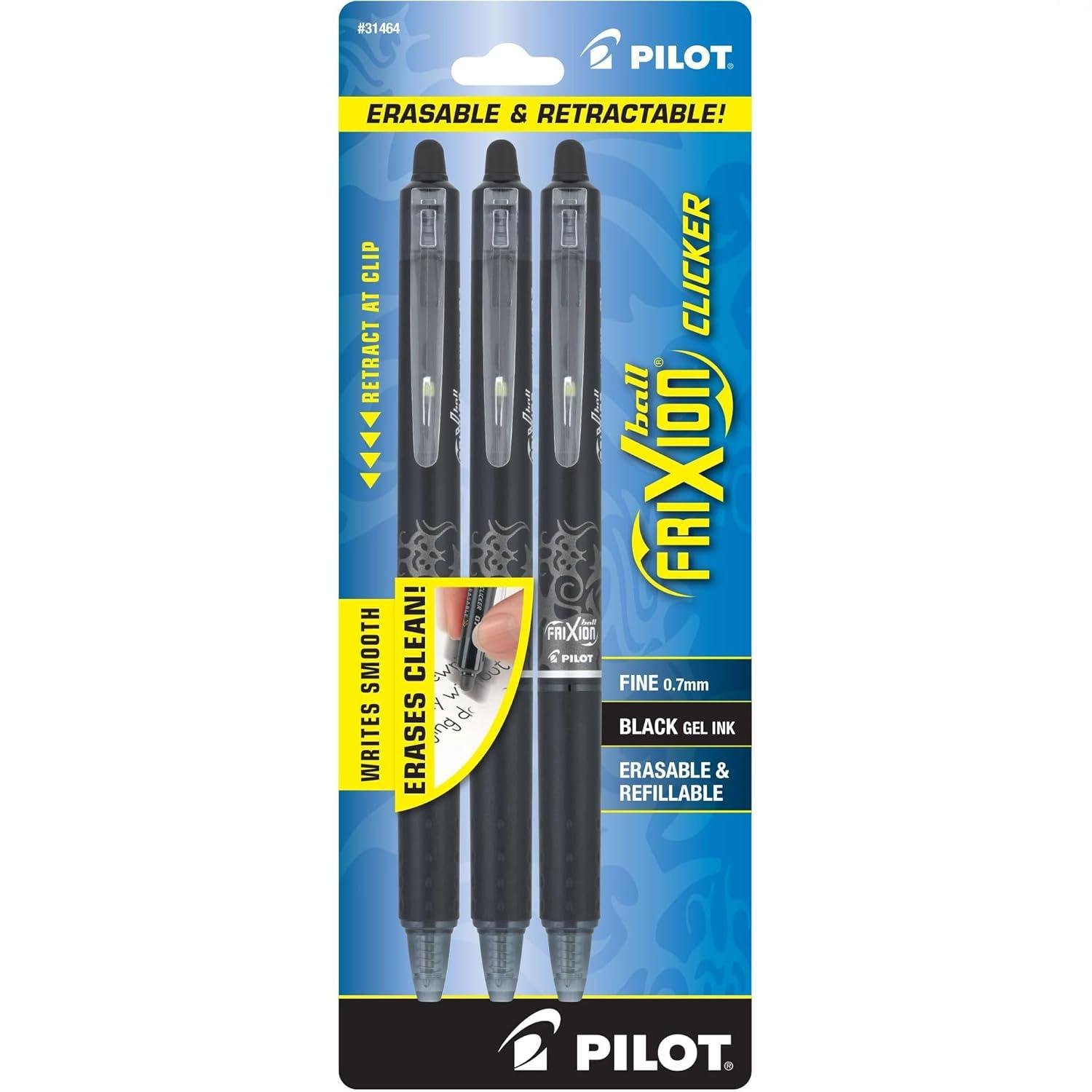 PilotFriXionClicker Pens: SurprisingErasureRetractableTestedInkpensHumor!