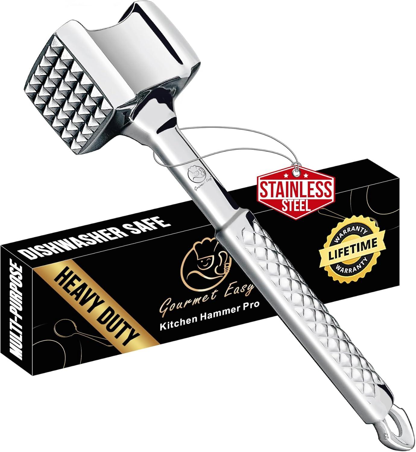 Comparing Stainless Steel Meat Hammer: Premium Versus User-Tested For Steak...asta Magic!
