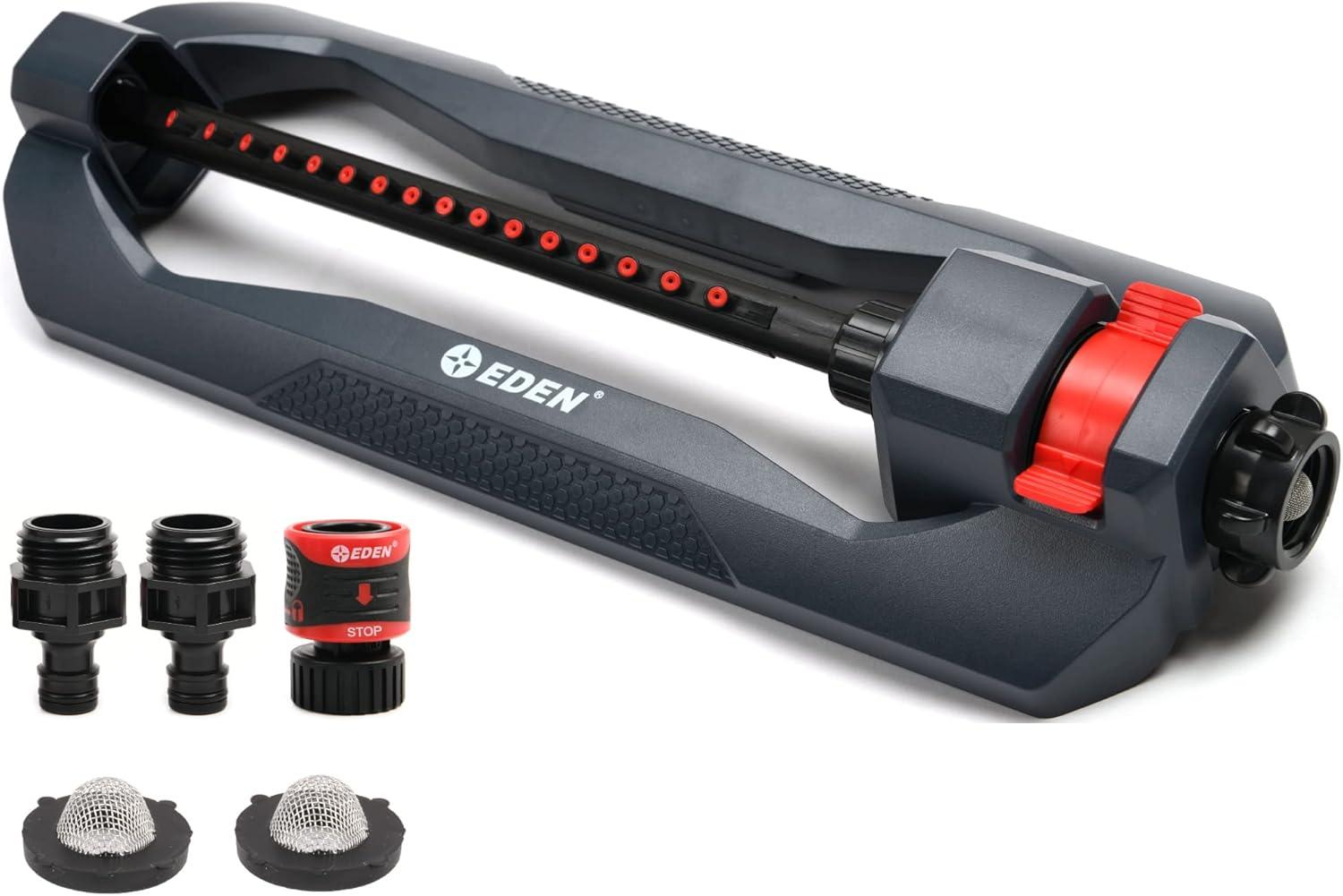 Oscillating Sprinkler vs. Rotators: tested base, 3600 sq ft... Edenship’s edge this season!