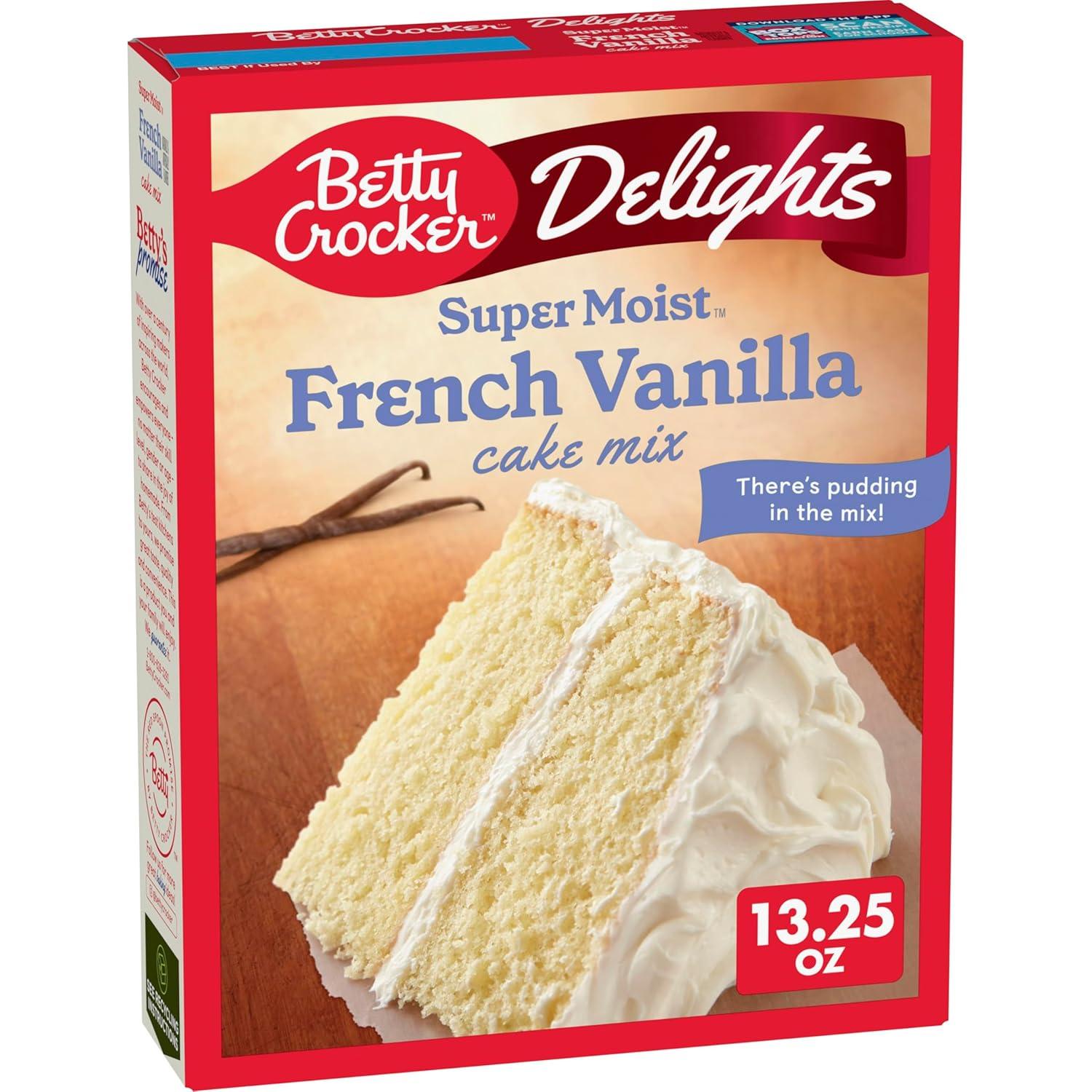 Best Holiday Cake – Betty Crocker Delights Super Moist French Vanilla Cake Mix, Holiday Baking, 13.25 oz Review